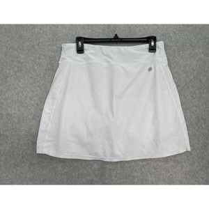 UBESTYLE Women's Skorts Solid White Size Large UPF 50+ Performance Athletic Skir